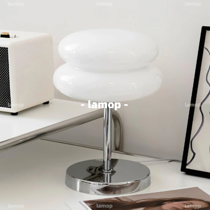 Lighting Decor In Room - Bauhaus Cream‑Globe Table Lamp Mid‑Century Minimalist