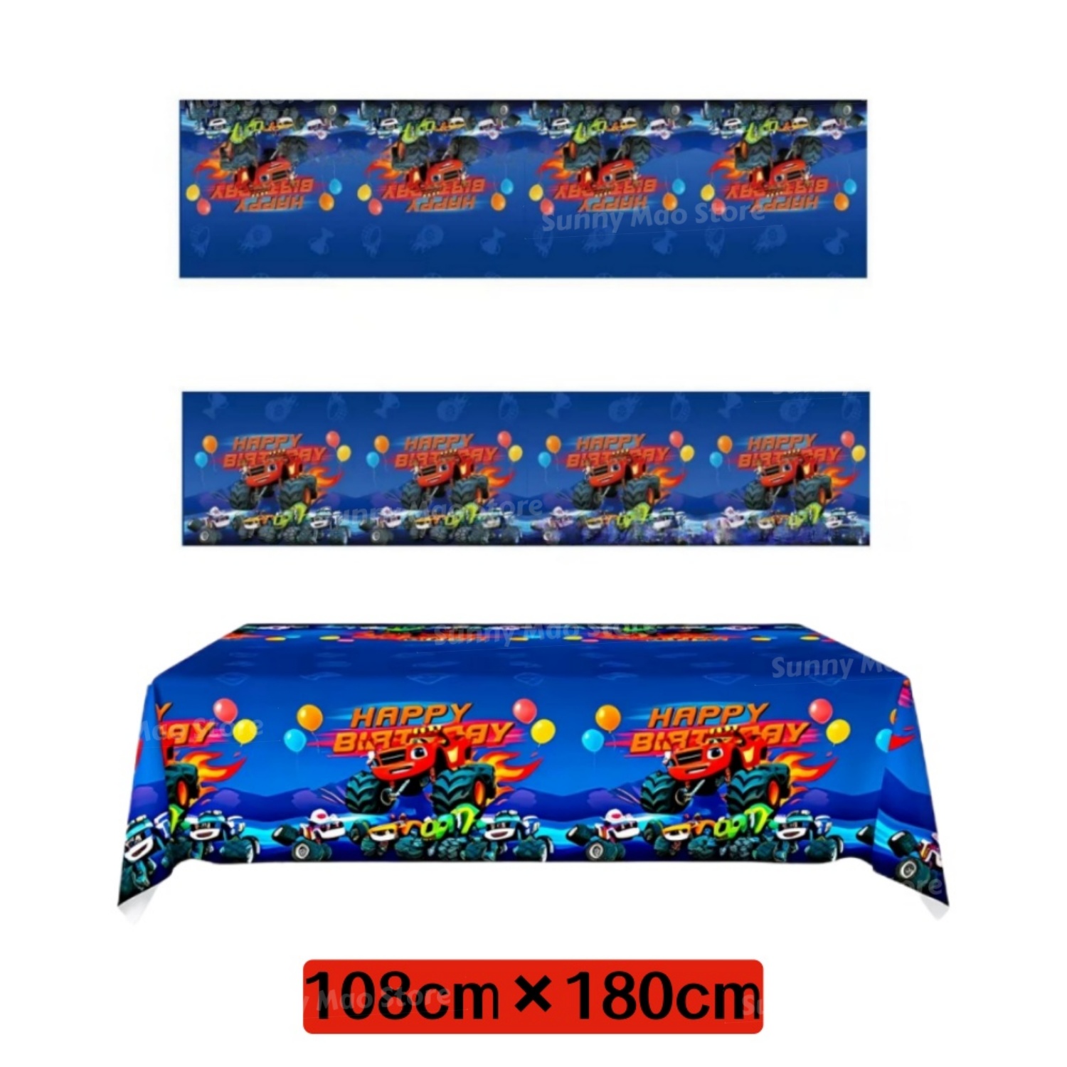 Blaze Monster Birthday Party S - огляд і ціна Lighting Mcqueen Birthday Decor