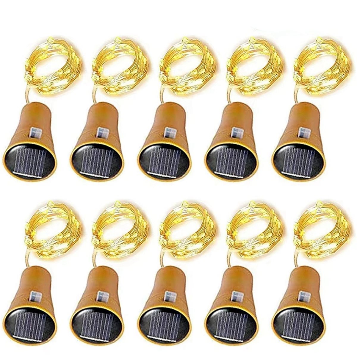 LUCKshopping 20Pcs Solar Wine  - огляд і ціна Decor Lighting Cork