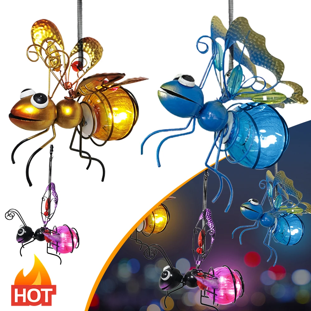 Solar Powered Hanging Bug Ligh - огляд і ціна Lighting Bug Decor