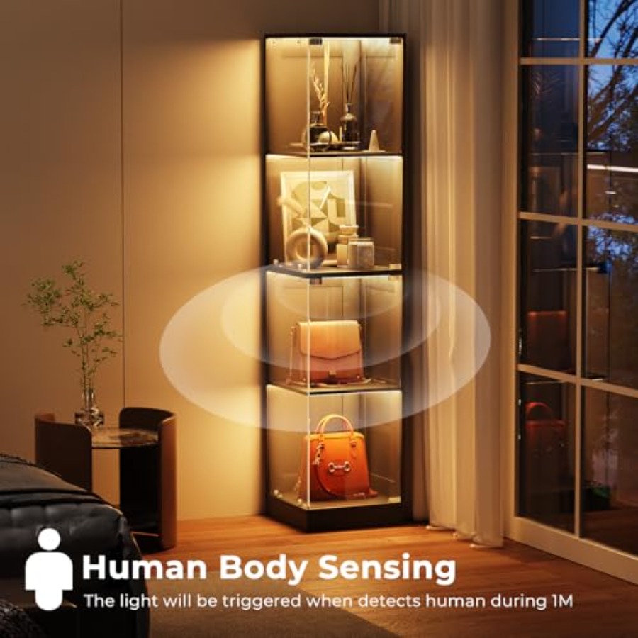 Corner display cabinet with gl - огляд і ціна Lighting & Home Decor Studio Photos