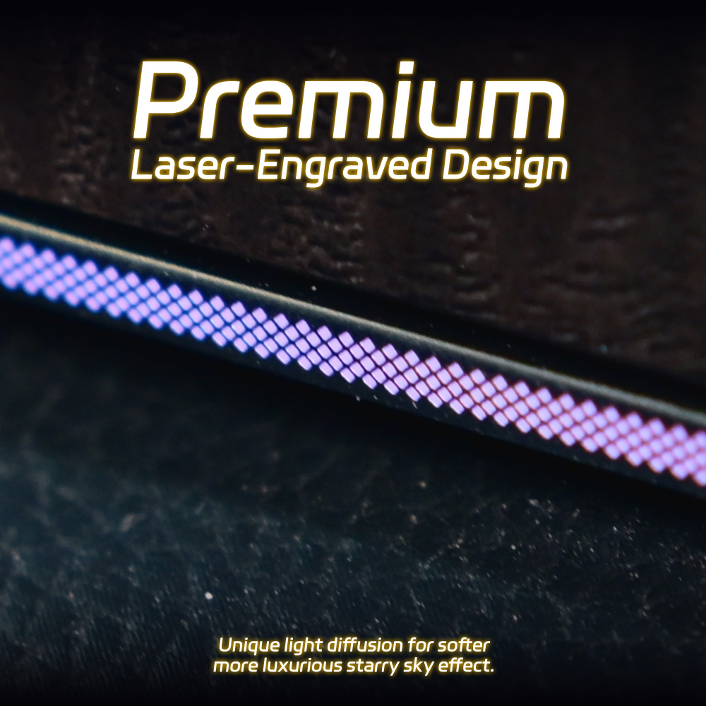 Laser-Engraved 64-Color RGB Am - огляд і ціна Lighting Interior Decor