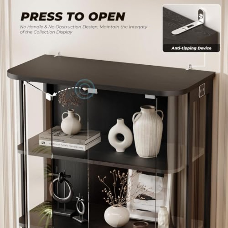 3-Tier Rounded Display Cabinet - огляд і ціна Lighting & Home Decor Studio Photos
