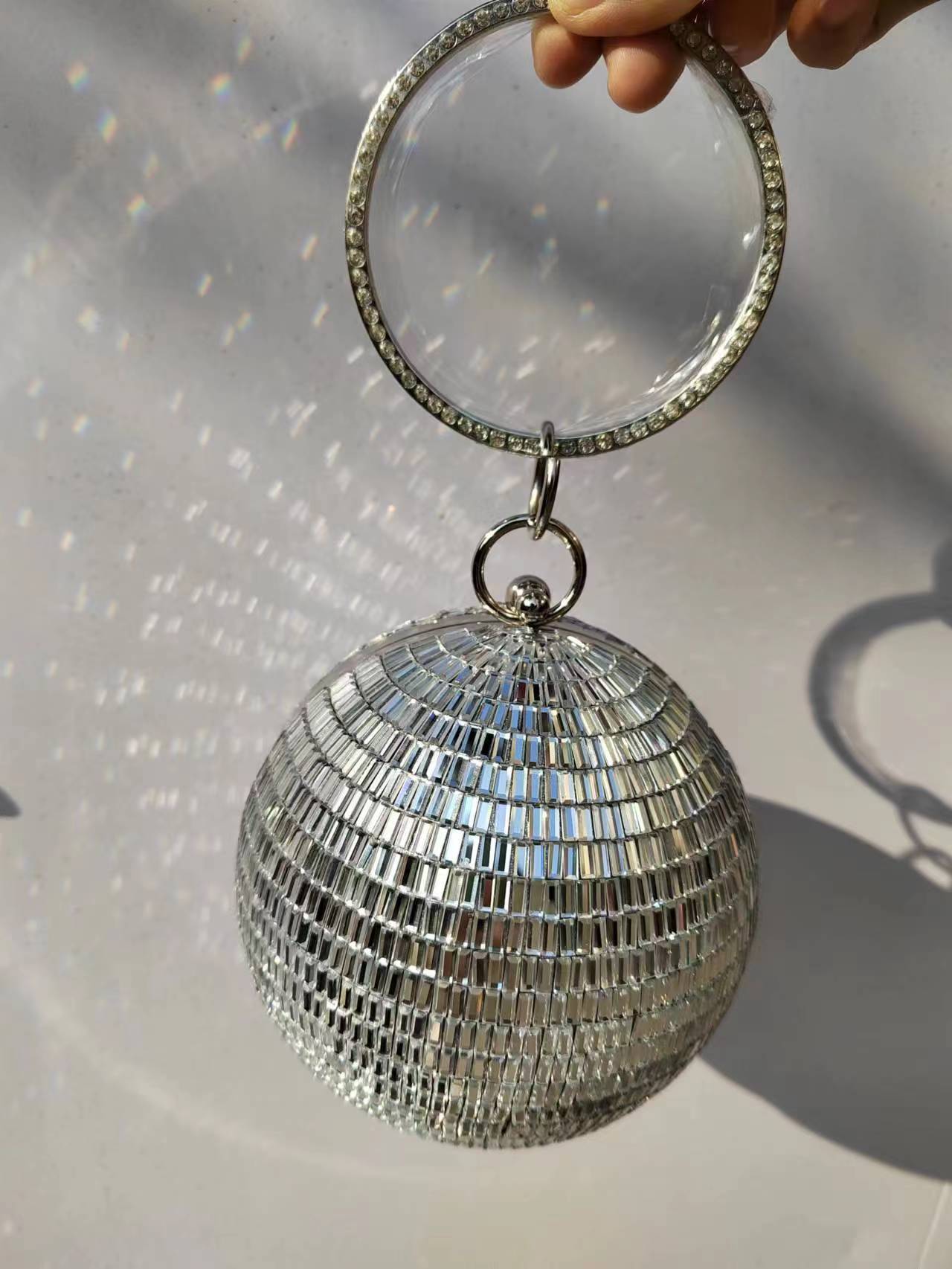 2025 High End Purse Silver Dis - огляд і ціна Disco Ball Mirror