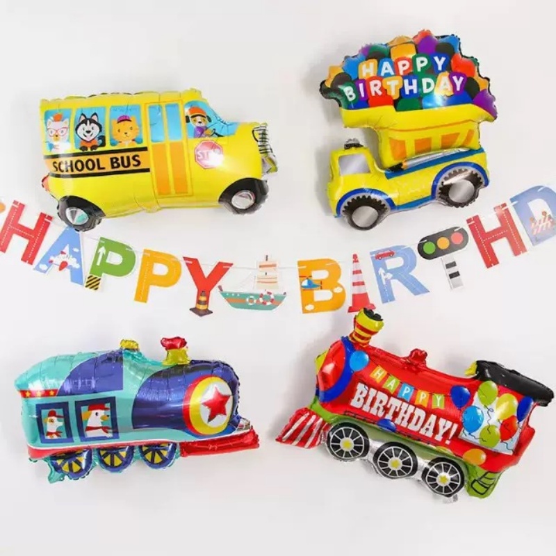 3D Cartoon Car Foil Balloon Bu - огляд і ціна Lighting Mcqueen Birthday Decor
