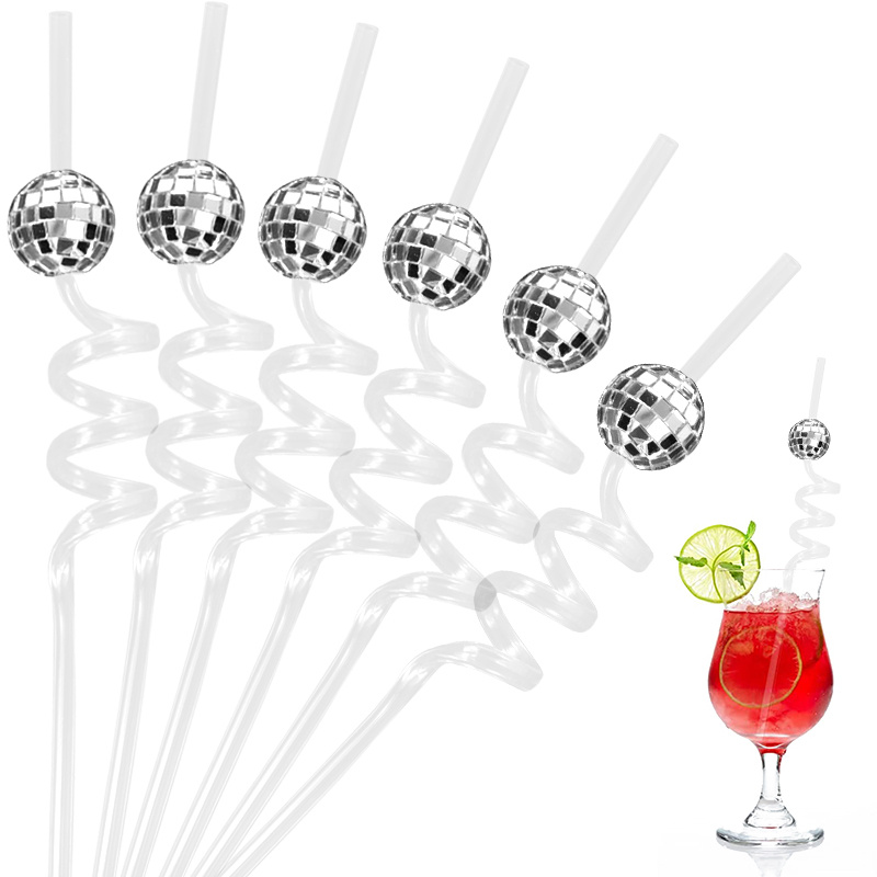 6pcs Mirror Disco Ball Straws  - огляд і ціна Disco Ball Mirror