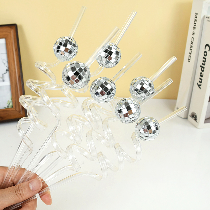 6pcs Mirror Disco Ball Straws  - огляд і ціна Disco Ball Mirror