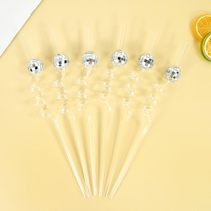 6pcs Mirror Disco Ball Straws  - огляд і ціна Disco Ball Mirror