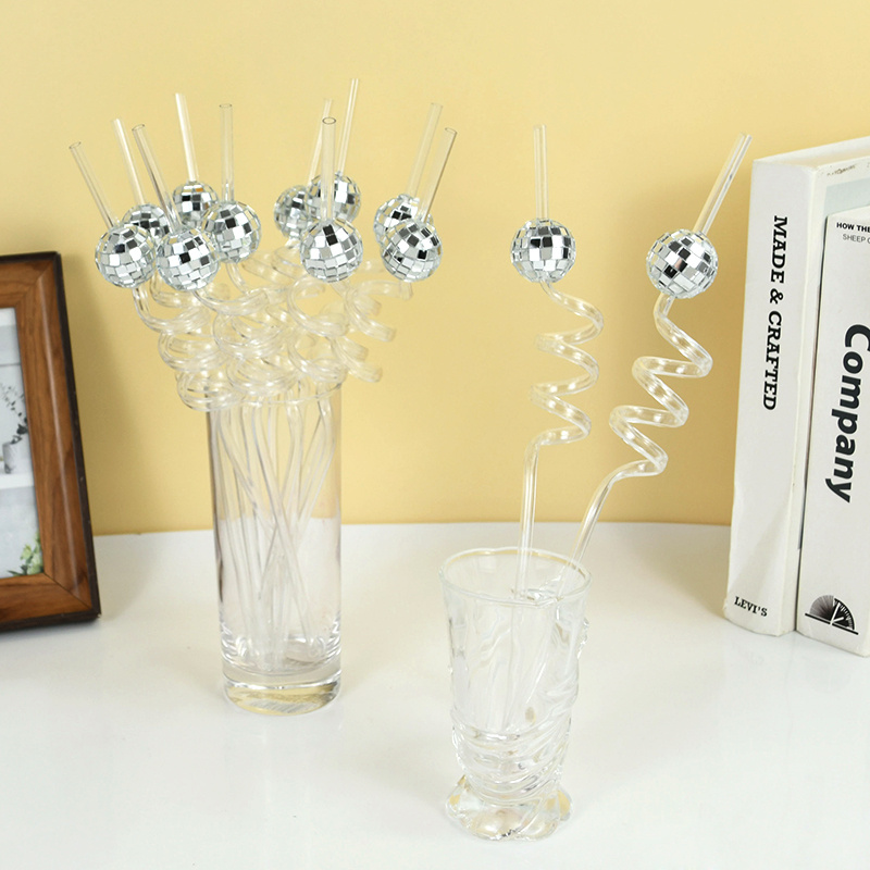 6pcs Mirror Disco Ball Straws  - огляд і ціна Disco Ball Mirror
