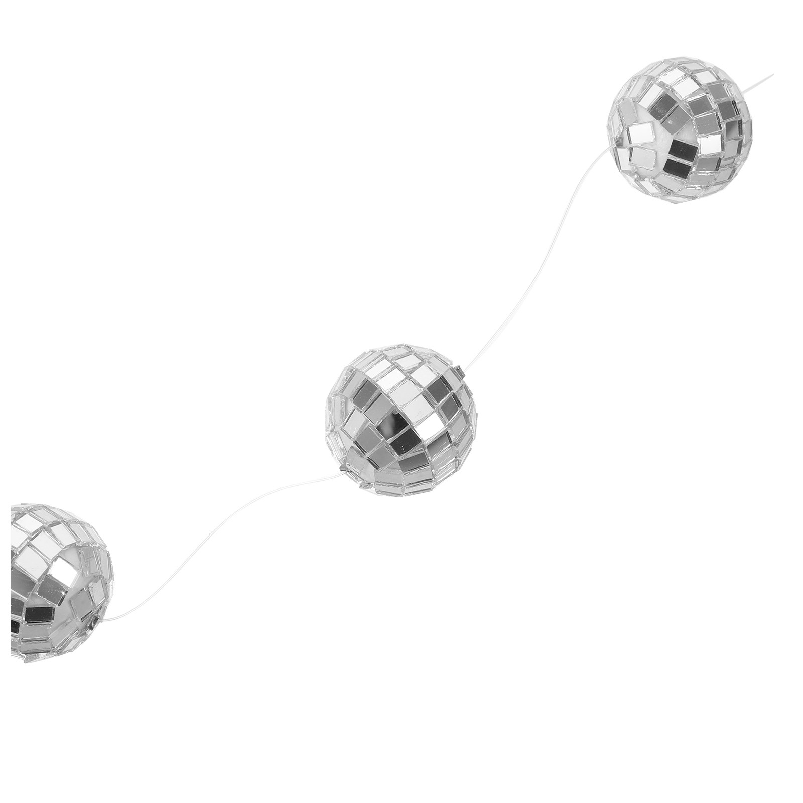 4Pcs Disco Ball Garland Silver - огляд і ціна Disco Ball Mirror