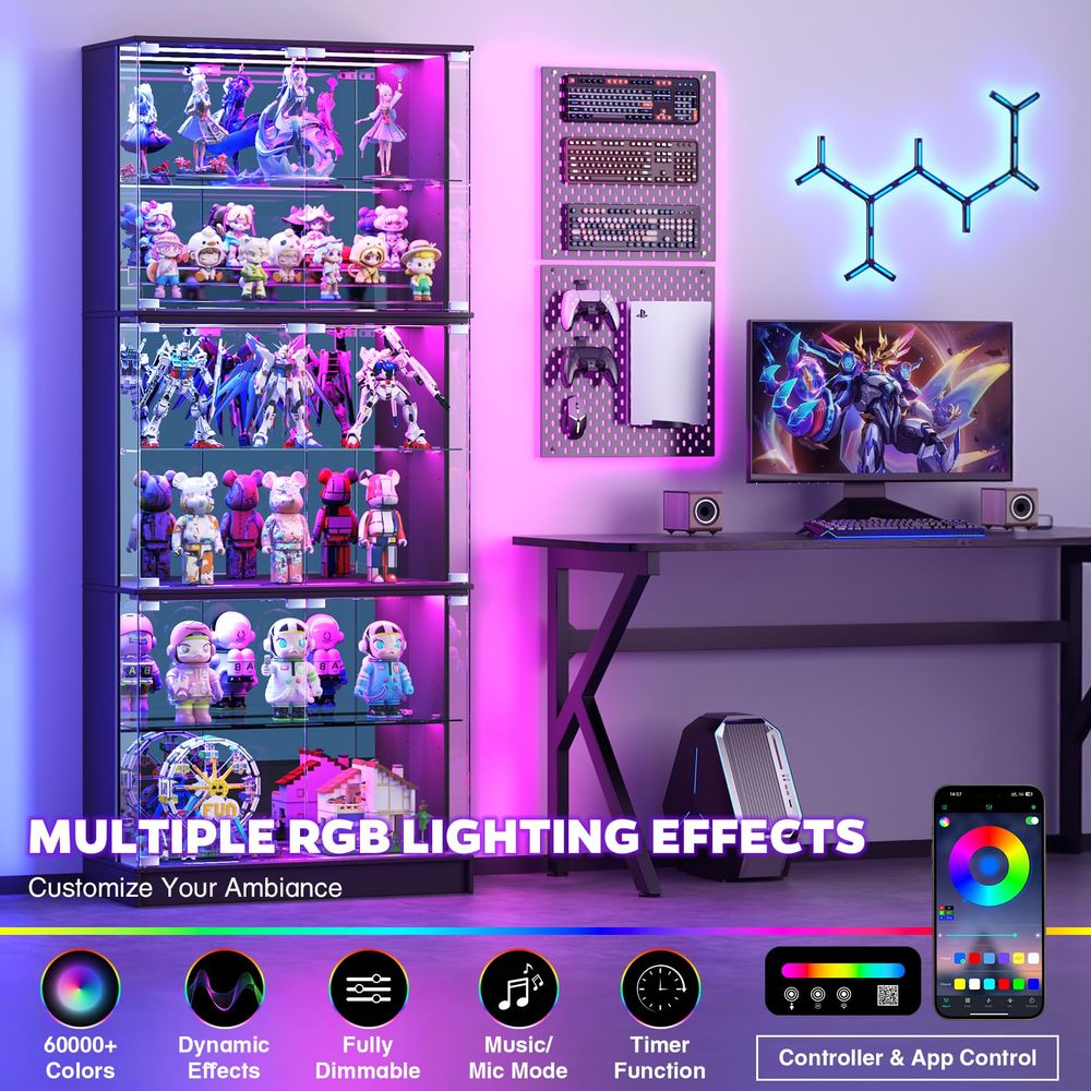 Display Cabinet with Glass Doo - огляд і ціна Lighting & Home Decor Studio Photos