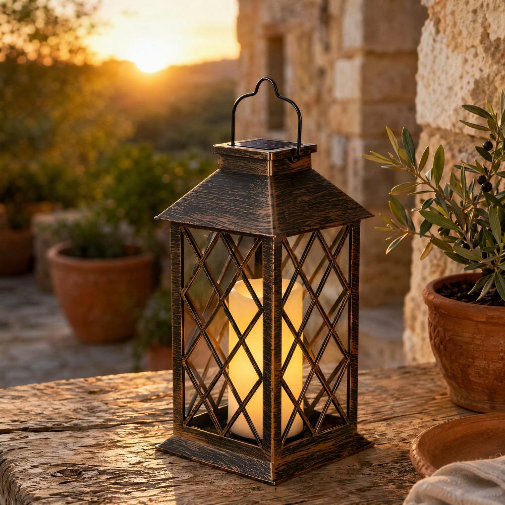 Retro Solar Lantern, Outdoor S - огляд і ціна Garden Lighting Decor