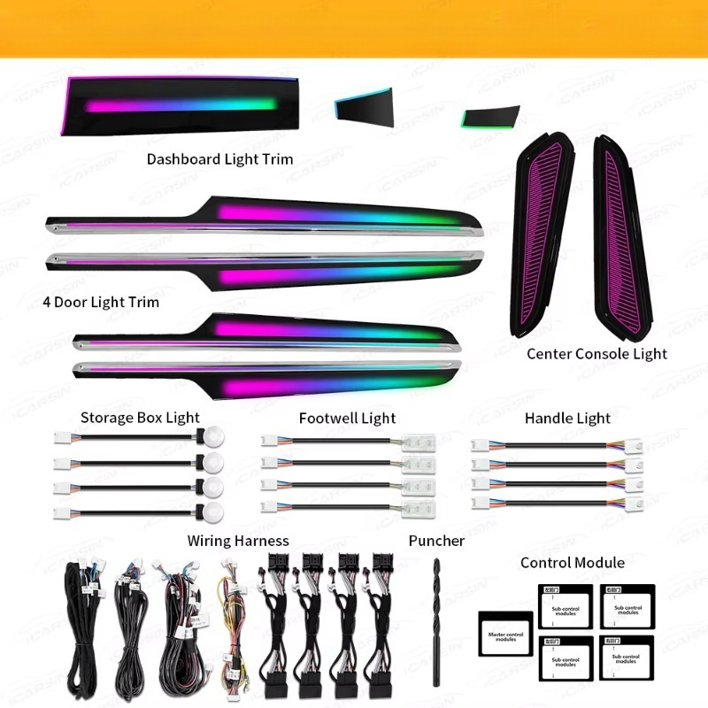 64 Color RGB Dynamic Atmospher - огляд і ціна Lighting Interior Decor