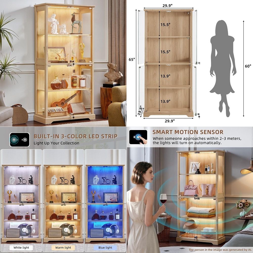 Farmhouse Glass Display Cabine - огляд і ціна Lighting & Home Decor Studio Photos