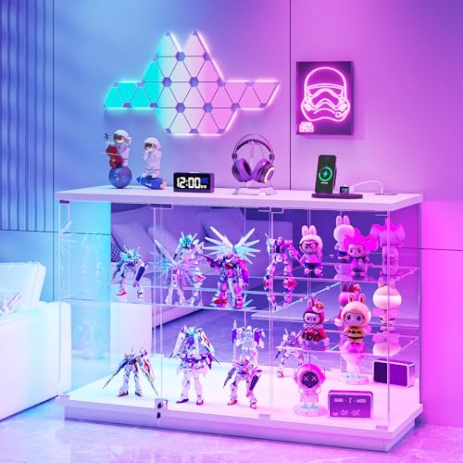 RGB Glass Display Cabinet with - огляд і ціна Lighting & Home Decor Studio Photos