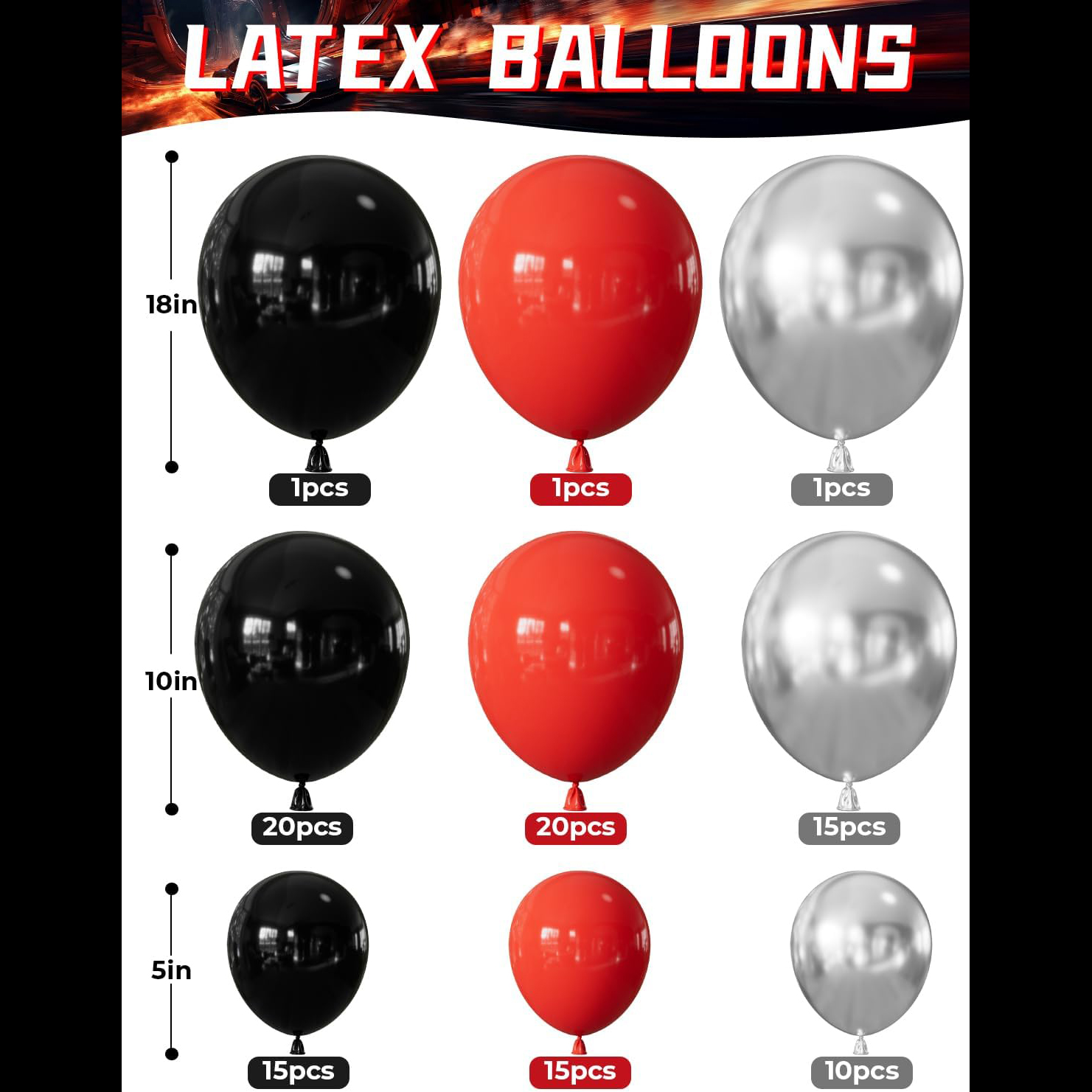 Race Car Balloon Arch Garland  - огляд і ціна Lighting Mcqueen Birthday Decor