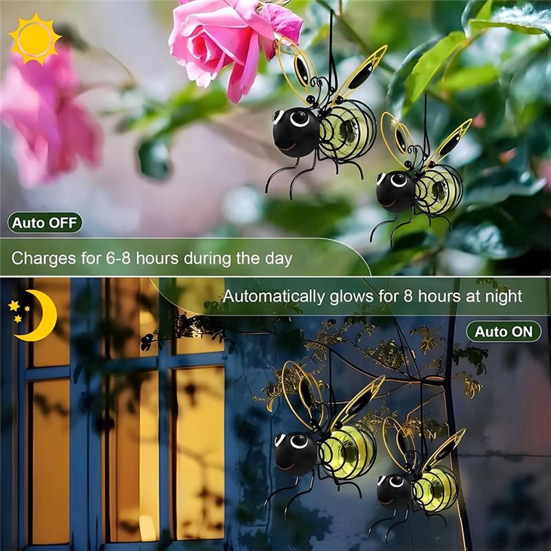 AS94-Solar Bee Simulation Ligh - огляд і ціна Lighting Bug Decor